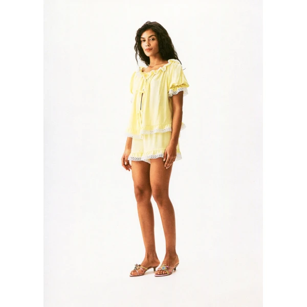 The Sleeper Romantica Set with Short in Yellow, view 3
