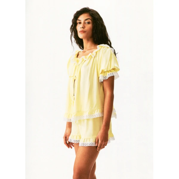 The Sleeper Romantica Set with Short in Yellow, view 5