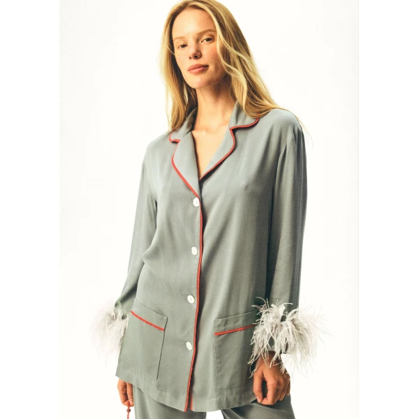 The Sleeper The iconic Party Pajama Suit with Feathers, view 2