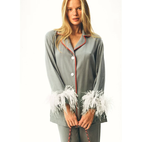 The Sleeper The iconic Party Pajama Suit with Feathers, view 3