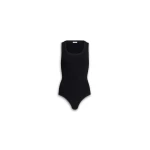 Alaïa Sleeveless Ribbed Knit Bodysuit - ALAÏA Tops - Laser Cut Luxury - Shop at Luxury Shoes 
