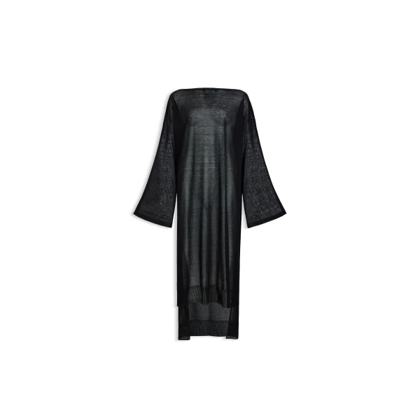 Alaïa Slik Linen Kaftan Dress - ALAÏA kimono - Laser Cut Luxury - Shop at Luxury Shoes 
