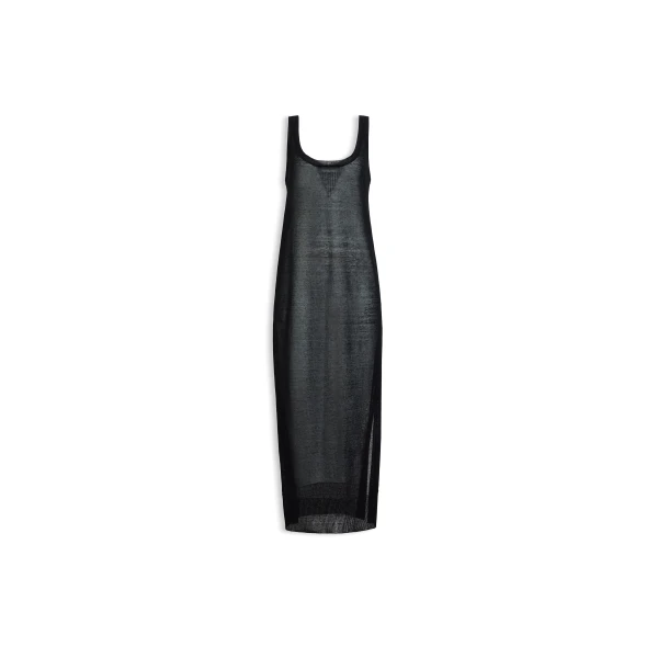 Alaïa Slik Linen Tank Tress - ALAÏA Tops - Laser Cut Luxury - Shop at Luxury Shoes 
