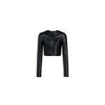Alaïa Soft Lambskin Tailored Jacket - ALAÏA Jackets - Laser Cut Luxury - Shop at Luxury Shoes 