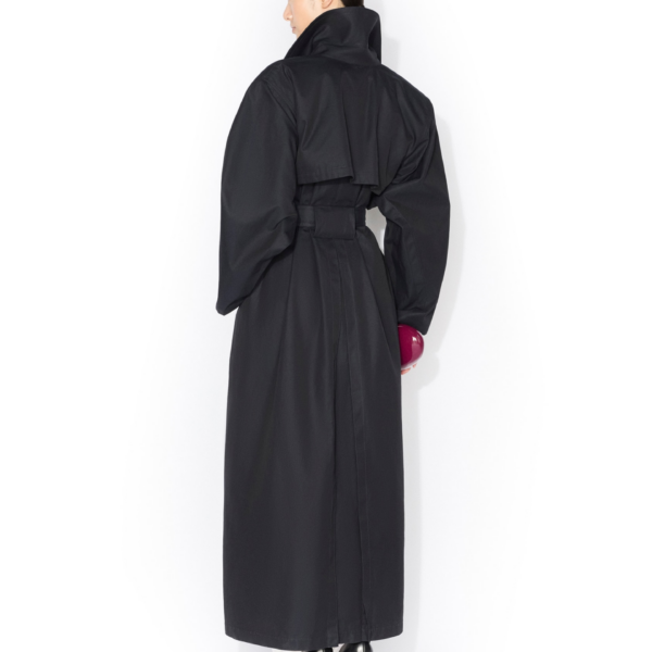 Alaia Solaro Cotton Trench Coat, view 3