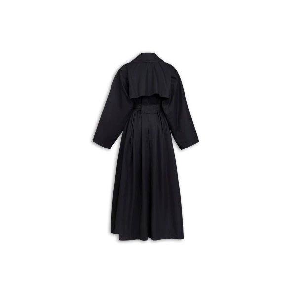 Alaïa Solaro Cotton Trench Coat - ALAÏA Coats - Laser Cut Luxury - Shop at Luxury Shoes 