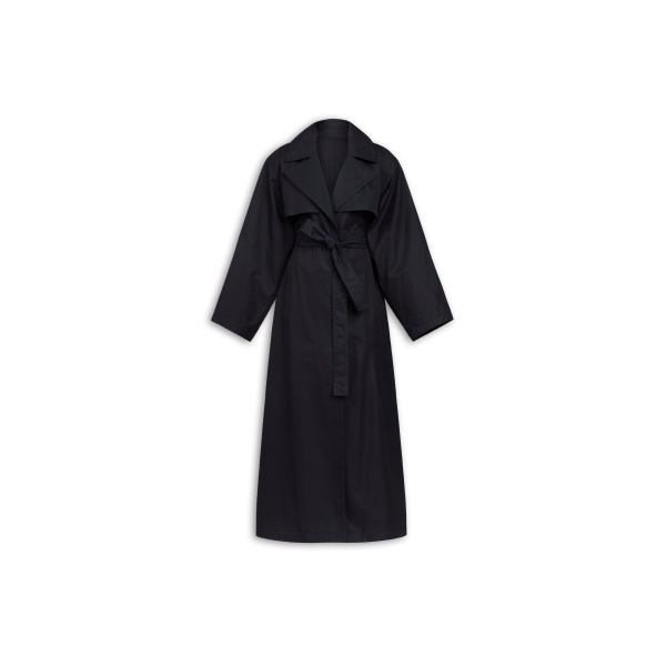 Alaïa Solaro Cotton Trench Coat - ALAÏA Coats - Laser Cut Luxury - Shop at Luxury Shoes 