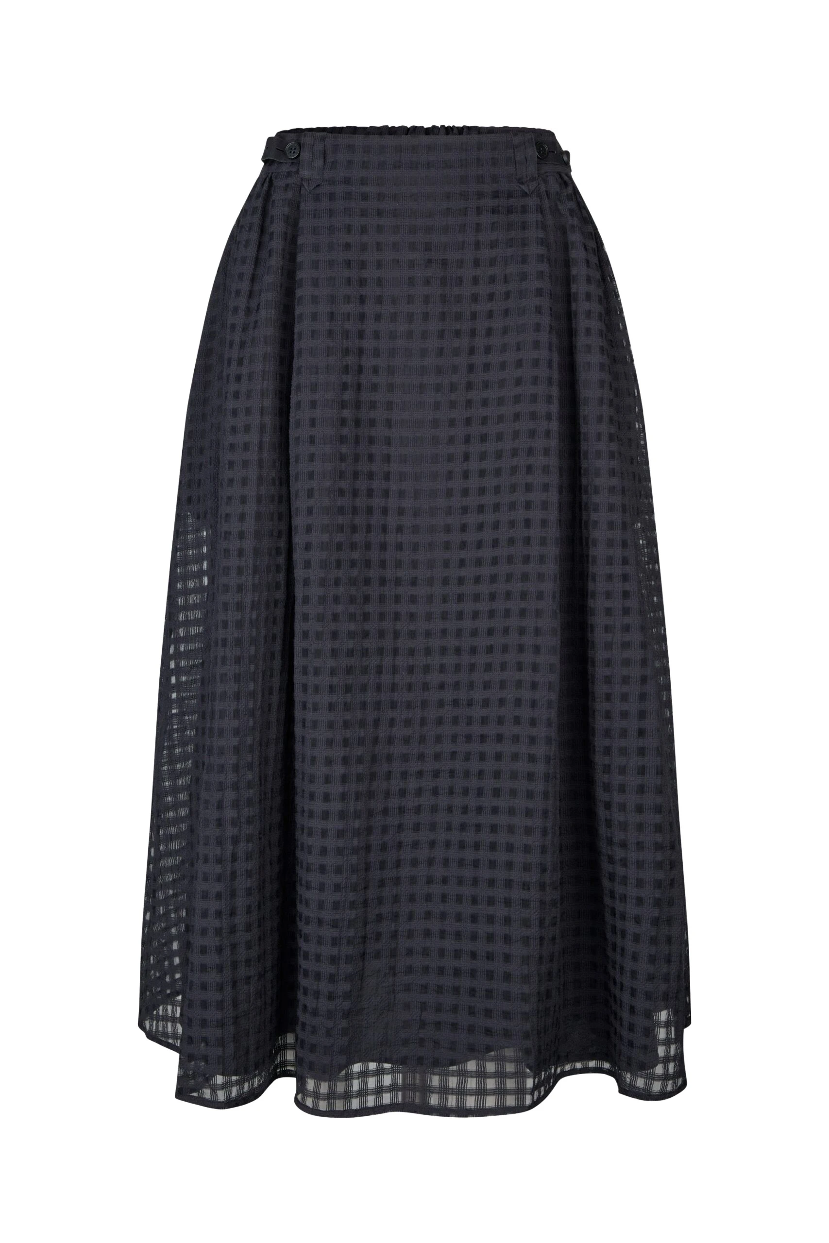Stine-Goya-Adjustable-Waist-Voluminous-Midi-Skirt-in-Checkered-Organza-scaled31067_nobg Stine Goya Adjustable Waist Voluminous Midi Skirt in Checkered Organza