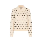 Stine Goya Bobble Polo Collar Sweater in Sunlight Bobbles