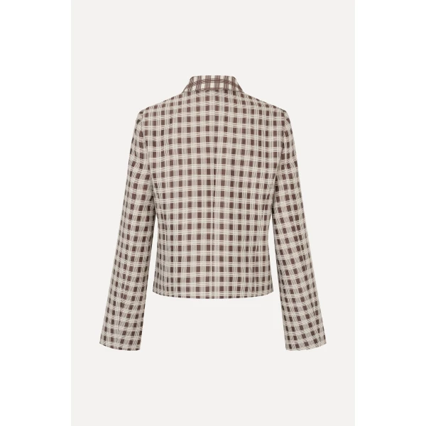 Stine Goya Boxy Jacket in Checks, view 3