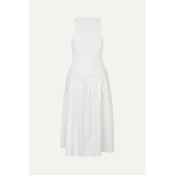 Stine Goya Casual Tank Midi Dress in Off White, view 3
