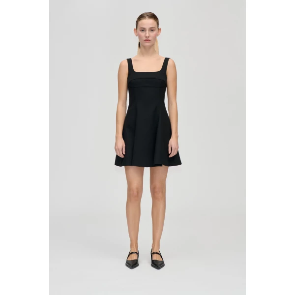 Stine Goya Corset Mini Dress in Black, view 2