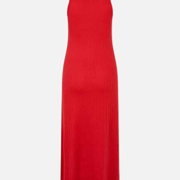 Stine Goya Deep Neckline Tank Dress in Velocity Red, view 3
