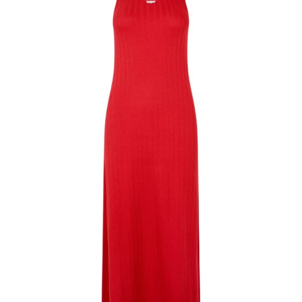 Stine Goya Deep Neckline Tank Dress in Velocity Red