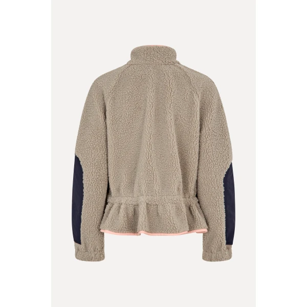 Stine Goya Dropped Shoulder Gathered Jacket in Flint Gray, view 3