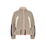Stine Goya Dropped Shoulder Gathered Jacket in Flint Gray