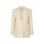 Stine Goya Elastic Detail Tailoring Blazer in Eggnog