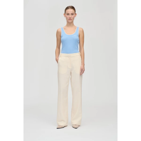 Stine Goya Elastic Detail Tailoring Pants in Eggnog, view 2