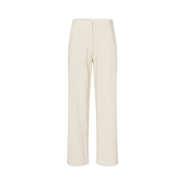 Stine Goya Elastic Detail Tailoring Pants in Eggnog