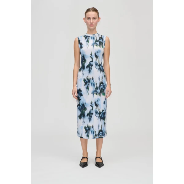 Stine Goya Elastic Tank Crewneck Dress in Afterbloom, view 2