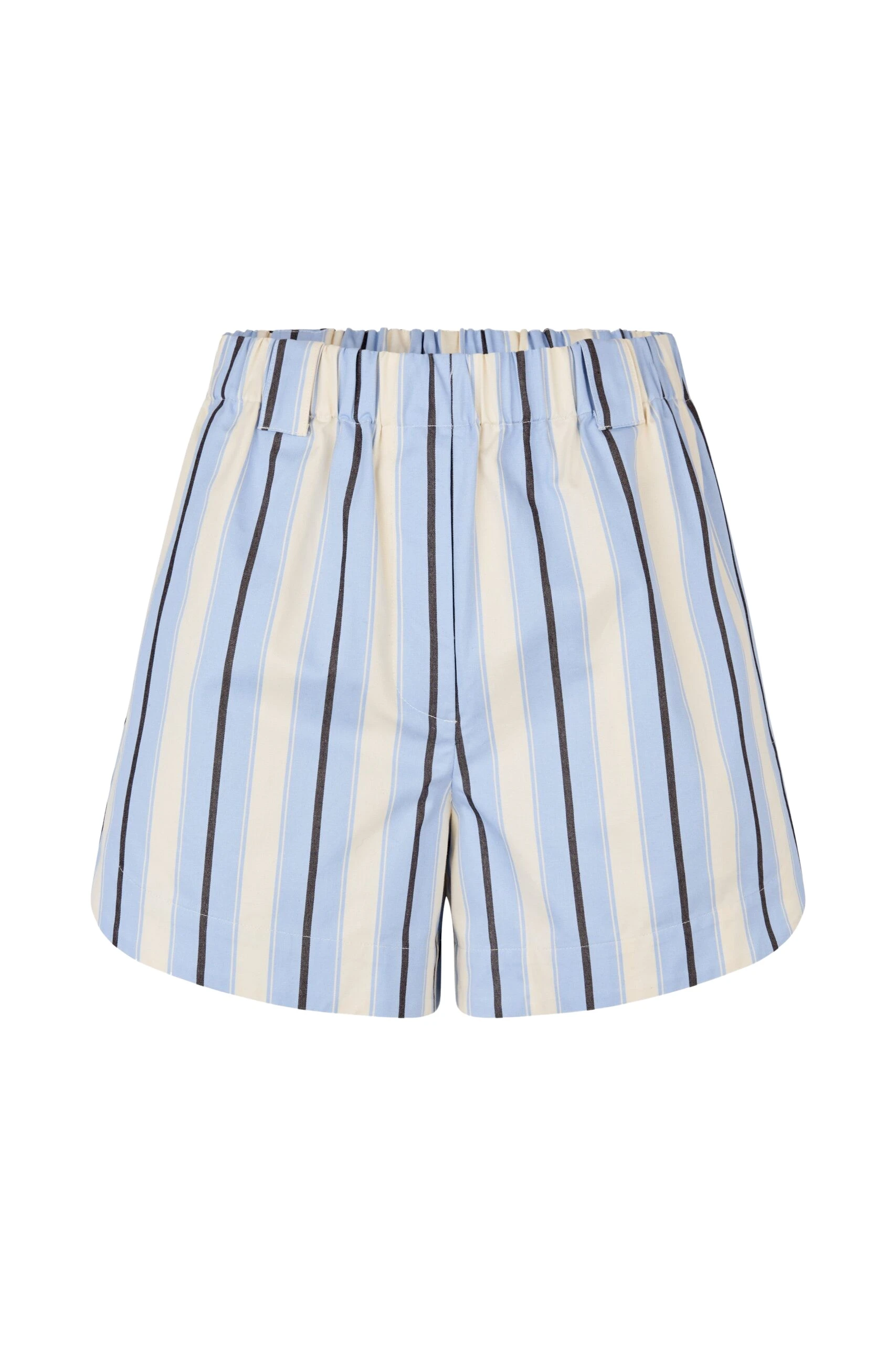 Elasticated Shorts With Tab in Lightwave Stripes