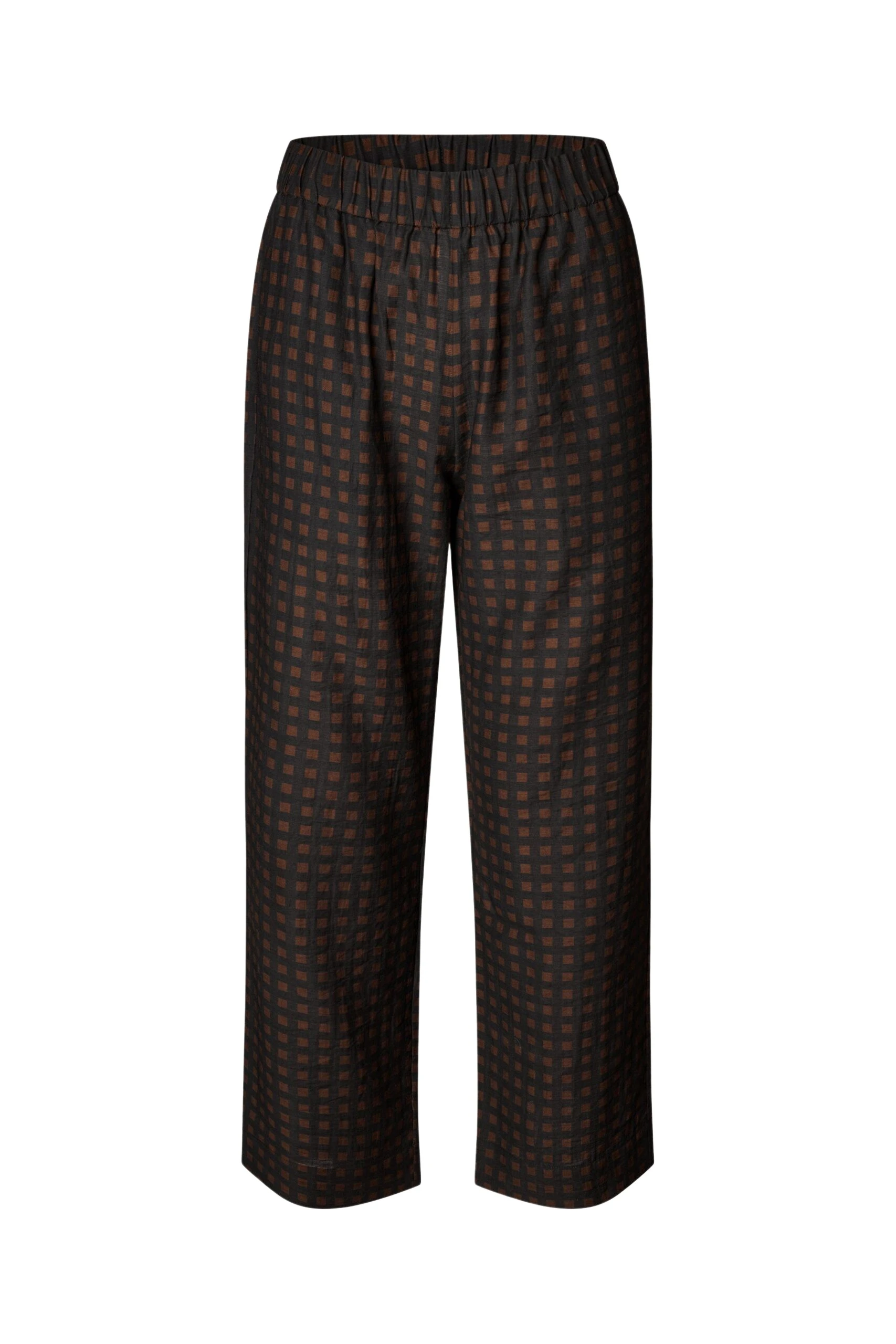 Elasticated Waistband Pants in Morgensol Checks