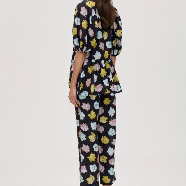 Stine Goya Elasticated Waistband Pants in Morgensol Poppies, view 4