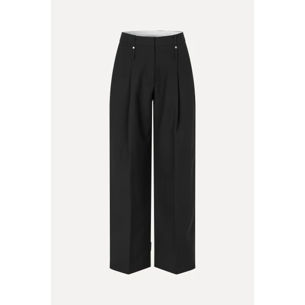 Stine Goya Elevated Pleat Pants in Black, view 2