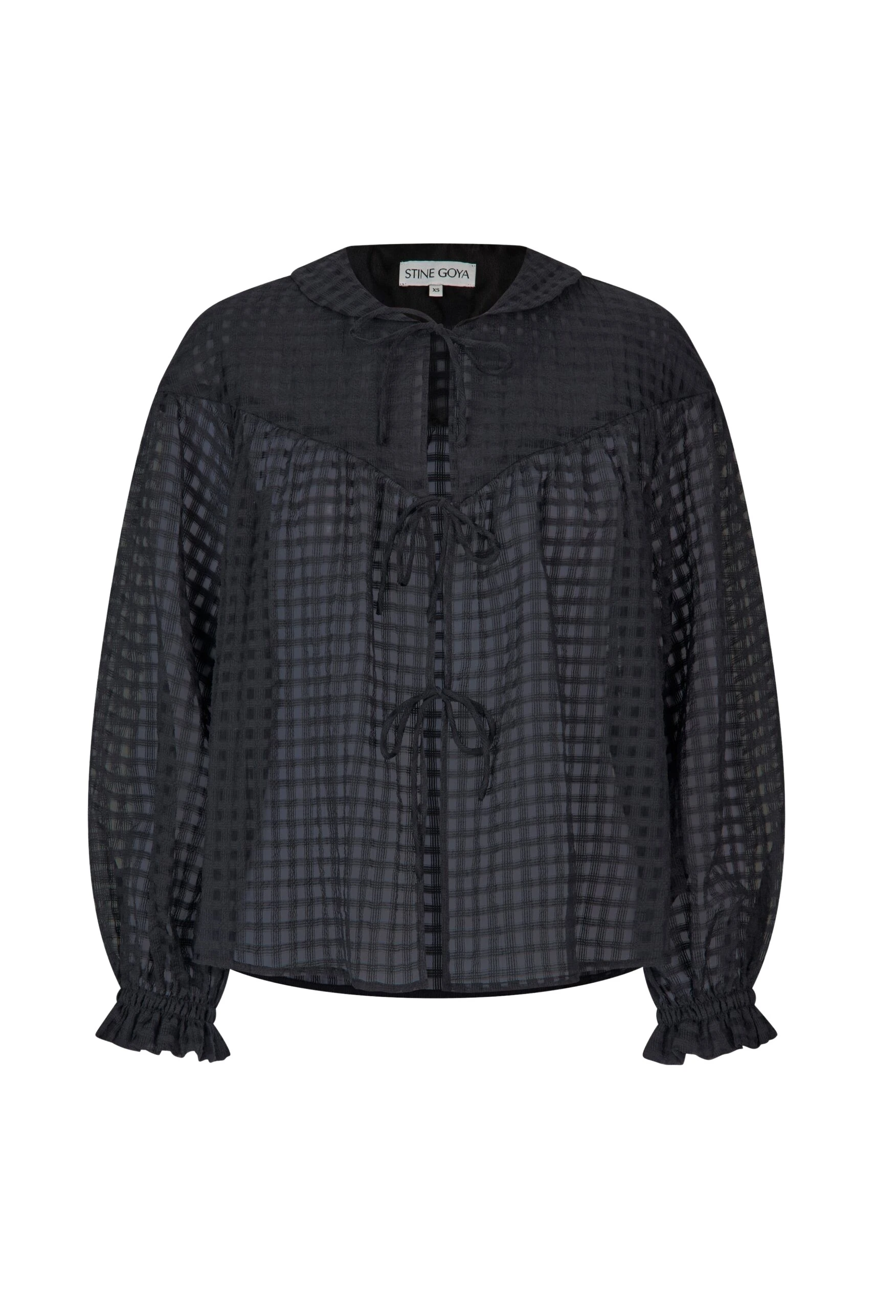 Stine-Goya-Flowy-Long-Sleeve-Top-in-Checkered-Organza-scaled57873_nobg Stine Goya Flowy Long Sleeve Top in Checkered Organza