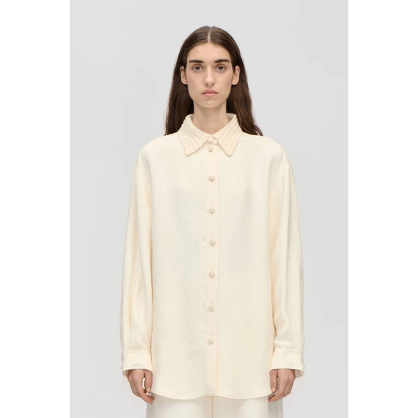 Stine Goya Fluid Shirt in Sakura Blossom, view 2