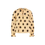 Stine Goya Front Detail Long Sleeve Top in Dots in Motion
