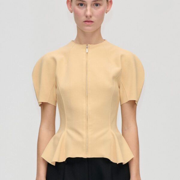 Stine Goya High-Neck Zip Top in Sunlight, view 2