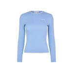 Stine Goya Long Sleeve Rib Top in Bel Air Blue