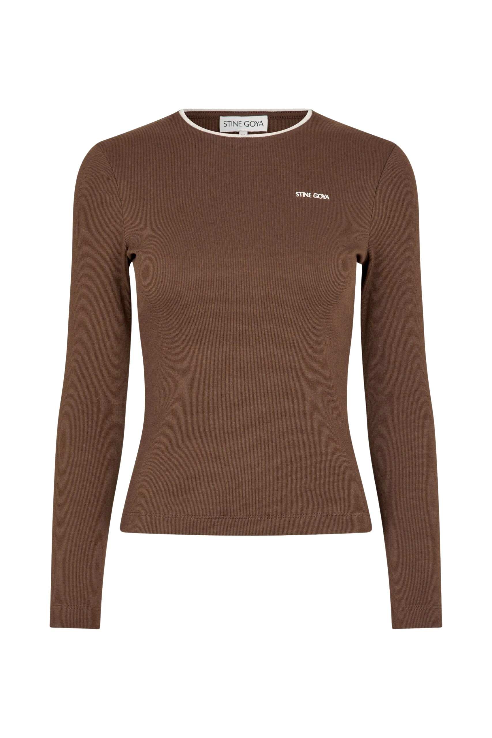Stine-Goya-Long-Sleeve-Rib-Top-in-Chicory-Coffee-scaled23951_nobg Stine Goya Long Sleeve Rib Top in Chicory Coffee