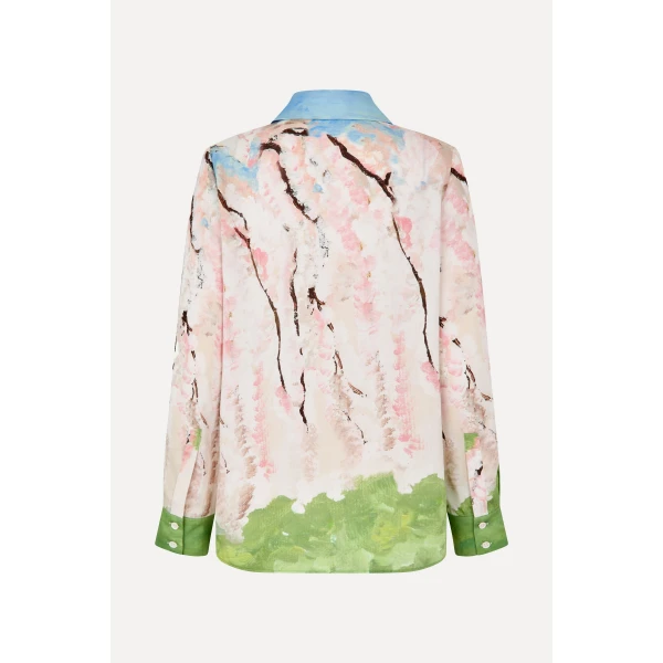 Stine Goya Long Sleeve Shirt in Cherry Blossom, view 3