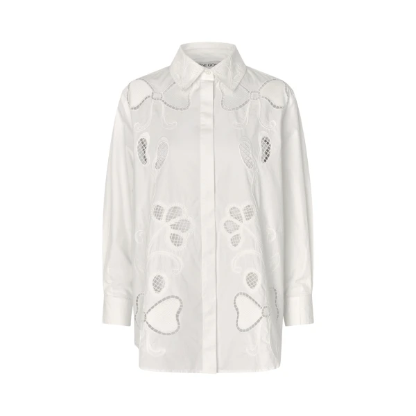 Stine Goya Loose Long Sleeve Shirt in Ballerina Broderie