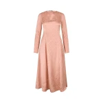 Stine Goya Open Back Midi Dress in Sakura Check