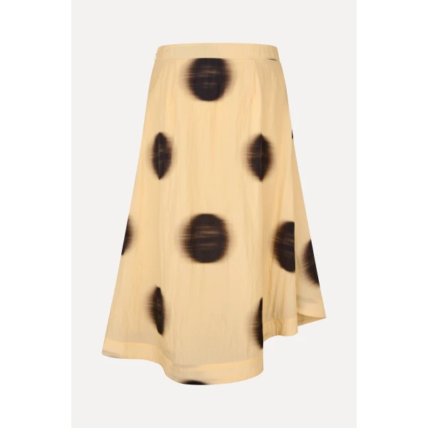 Stine Goya Pleated Midi Skirt in Dots in Motion, view 3