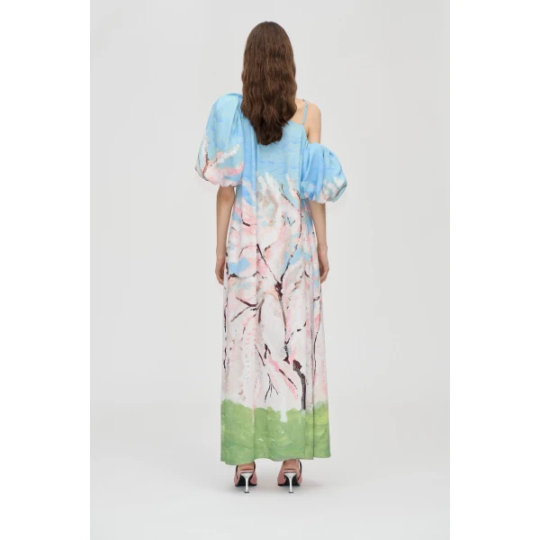 Stine Goya Romantic Long Dress in Cherry Blossom, view 4