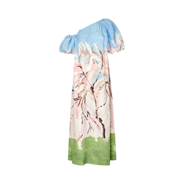 Stine Goya Romantic Long Dress in Cherry Blossom