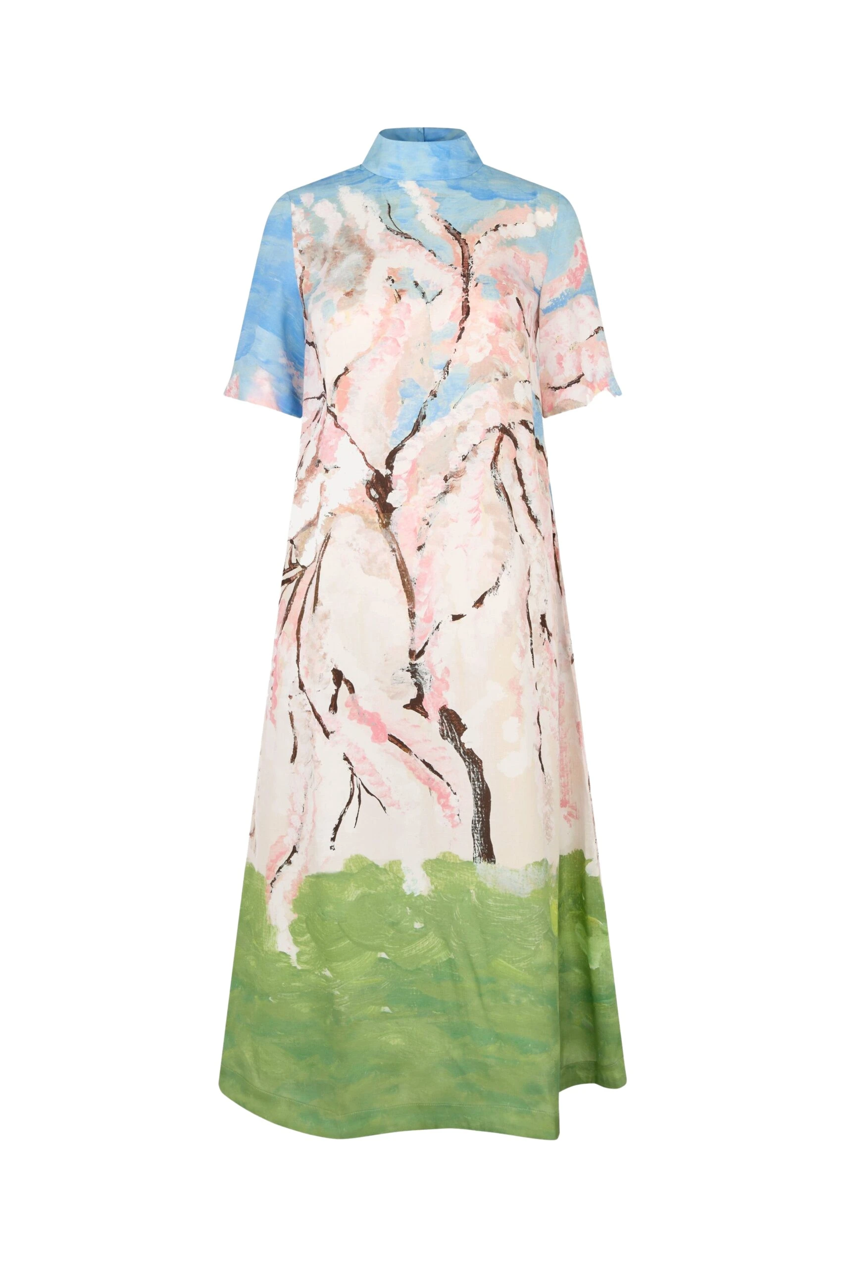 Stine-Goya-Short-Sleeve-Midi-Dress-in-Cherry-Blossom-scaled14087_nobg Stine Goya Short Sleeve Midi Dress in Cherry Blossom