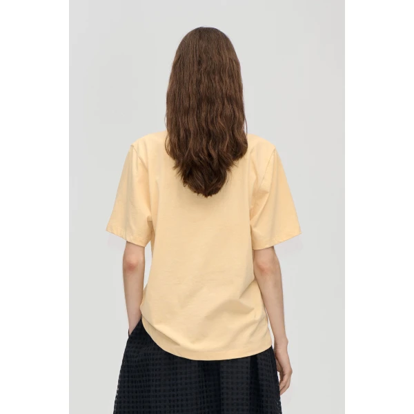 Stine Goya Short Sleeve T-Shirt in Ballerina SG Logo, view 4