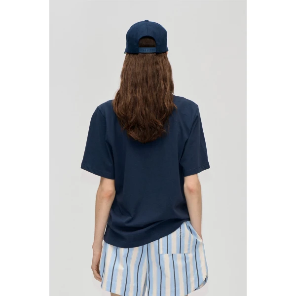 Stine Goya Short Sleeve T-Shirt in Baseball SG Patch, view 4