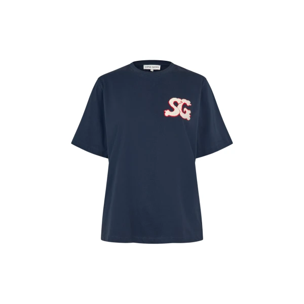 Stine Goya Short Sleeve T-Shirt in Baseball SG Patch