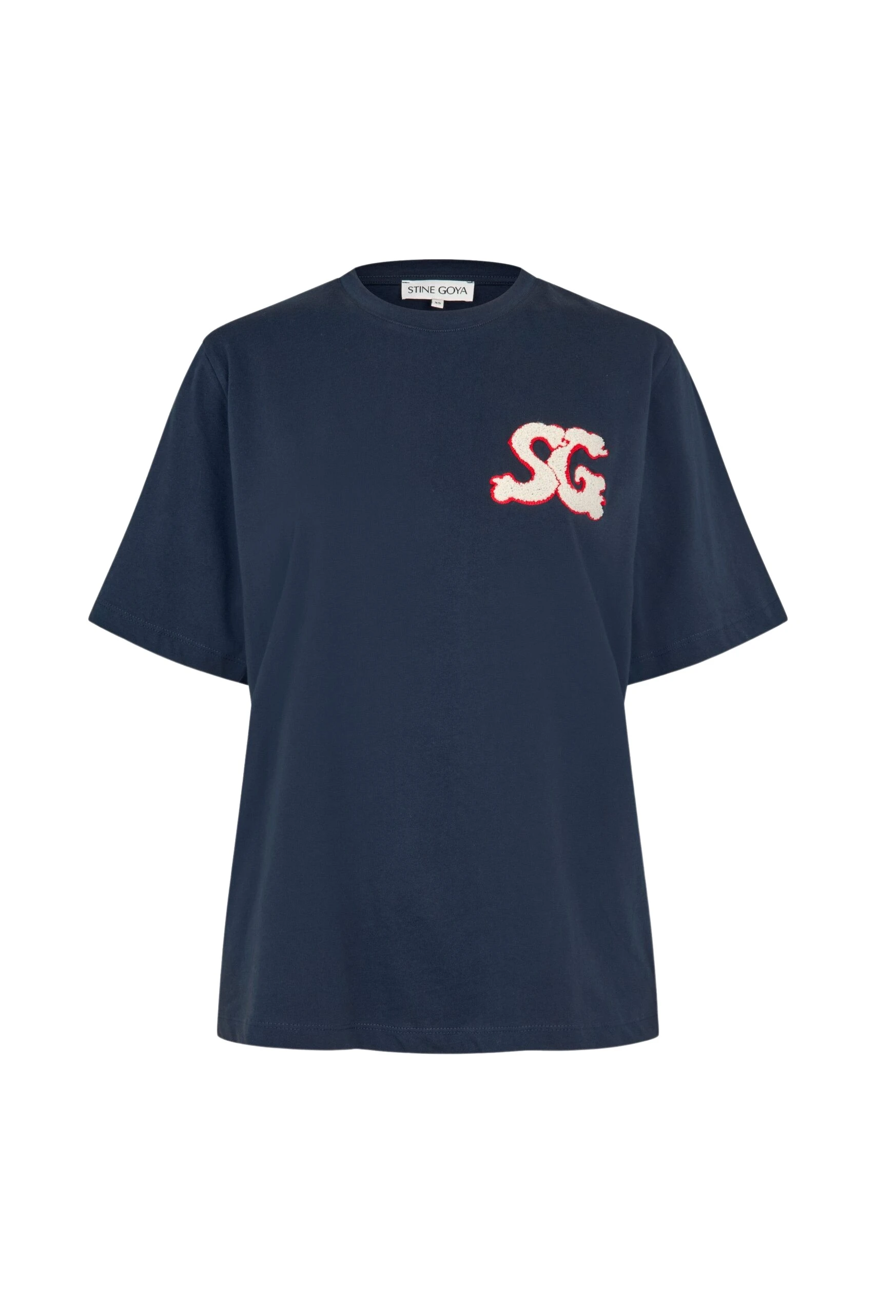 Stine Goya Short Sleeve T-Shirt in Baseball SG Patch