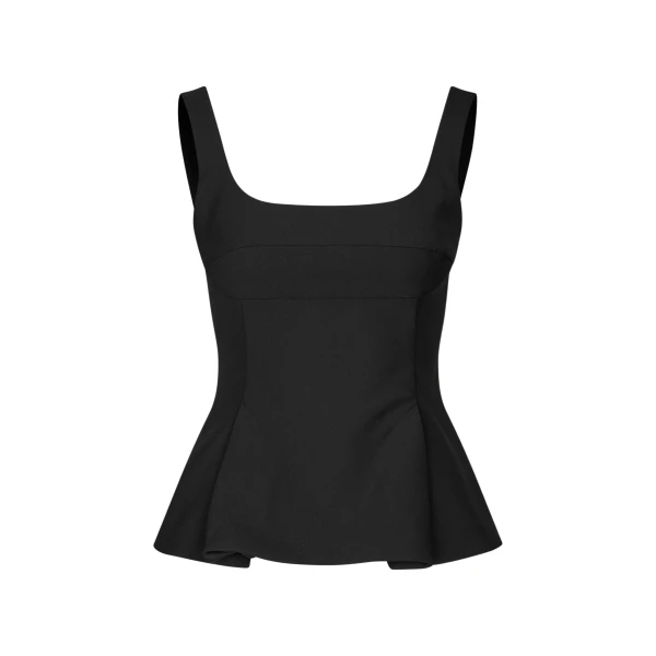 Stine Goya Sleeveless Fitted Waist Top in Black