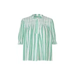 Stine Goya Smocked Gathered Top in Smocked Stripes