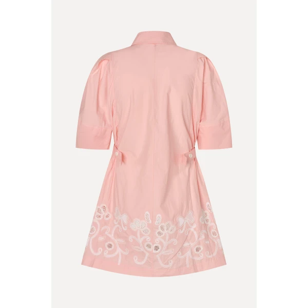 Stine Goya Structured Sleeve Mini Dress in Ballerina Broderie, view 3