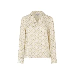 Stine Goya Wide Point Collar Shirt in Sakura Check Yellow