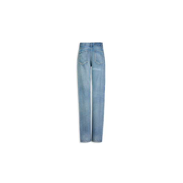 Alaia Straight Denim Jeans, view 2